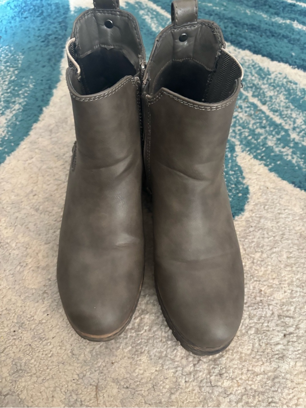 Maurices brown Ankle Booties with Pull Tabs